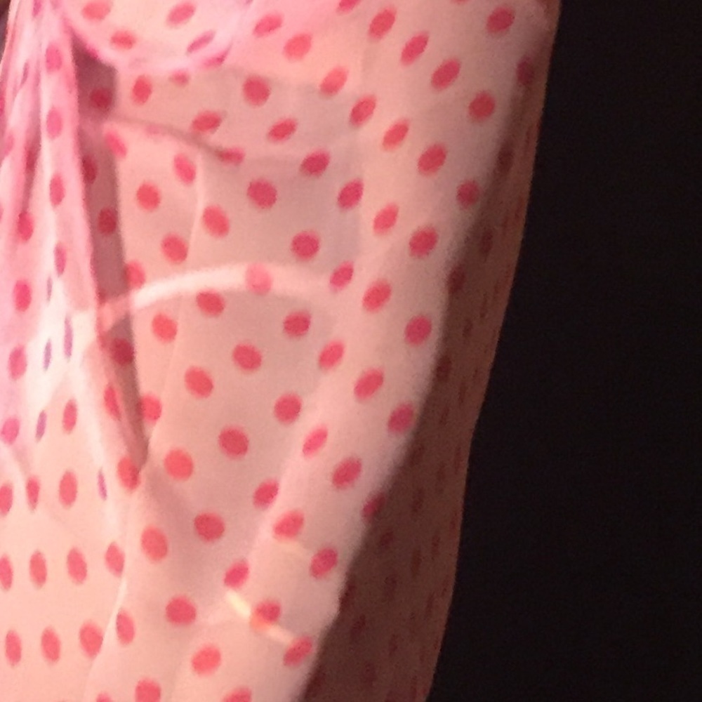 Pink/Red Polkadot Polyester Scarf Women Fashion๐ - Picture 5 of 5